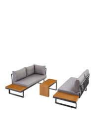 "Rio Multi-Position Corner Set Durable Outdoor Dining Solution  Garden Furniture " - thumbnail 4