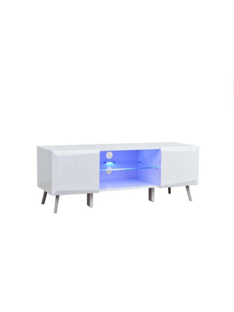 "Xander TV Stand with LED Lights - fits up to 43 inch TV White FAST DELIVERY "