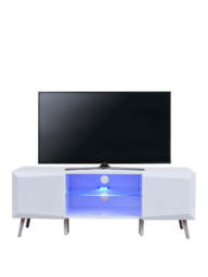 "Xander TV Stand with LED Lights - fits up to 43 inch TV White FAST DELIVERY " - thumbnail 3