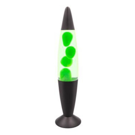 Lava Lamp Black And Green 16in