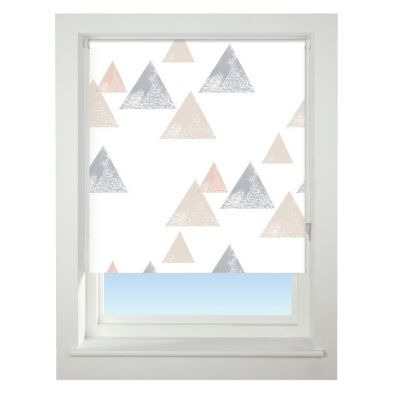 Universal 180cm Neutral Textured Triangle Blackout Roller Blind