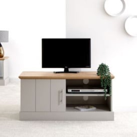 Kendal TV Unit Grey 2 Shelves 1 Door