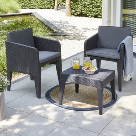 Columbia Garden Patio Set by Keter - 2 Seats Grey Cushions