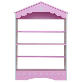 Country Cottage Bookcase Pink 2 Shelves by Kidsaw