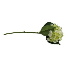 Hydrangea Artificial Flower Green & White - 49cm