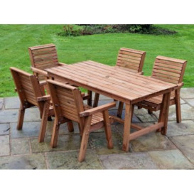 Swedish Redwood Garden Furniture Set by Croft - 5 Seats