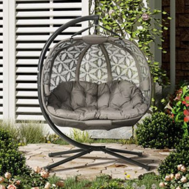 Outsunny Outdoor Double Hanging Chair