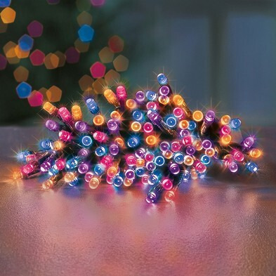 Christmas String Fairy Lights Multifunction Pastel Outdoor 400 LED - 40m TimeLights