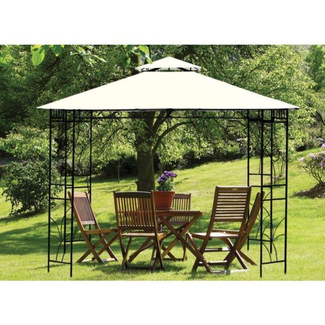 Replacement Merion Garden Gazebo Cover by Croft - 3 x 3M Beige