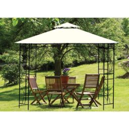 Replacement Merion Garden Gazebo Cover by Croft - 3 x 3M Beige