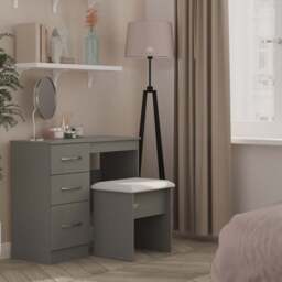 Avon Desk Grey 3 Drawers 90cm