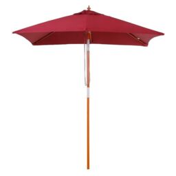 Outsunny 2M X 1.5M Garden Parasol Umbrella With Tilting Sunshade Canopy