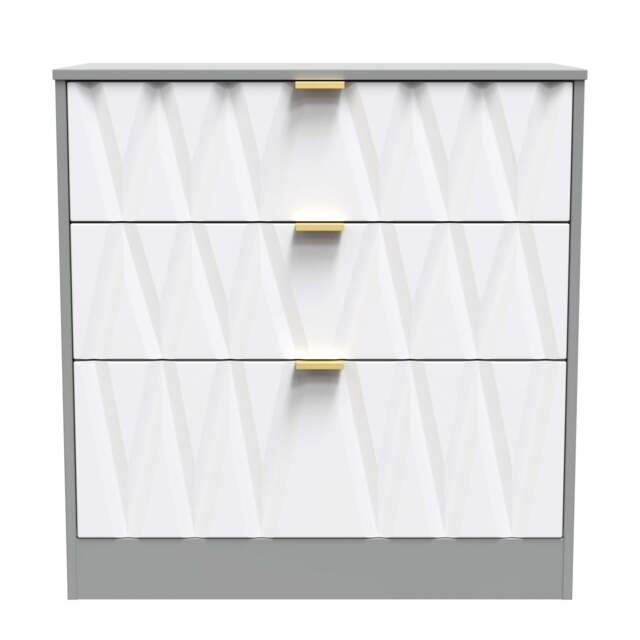 Las Vegas F Chest of Drawers Grey 3 Drawers 40cm