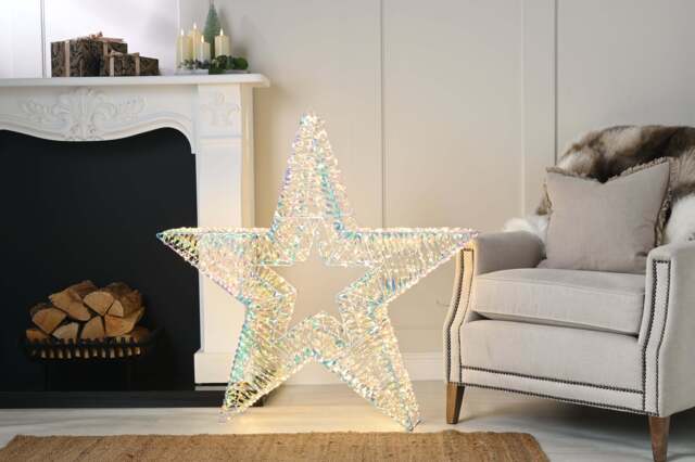 Christmas Decoration Star Light Animated Warm White Outdoor 1800 LED - 1m