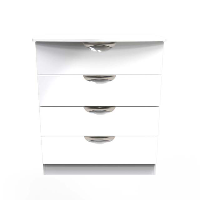 Camden Chest of Drawers White 4 Drawers 77cm