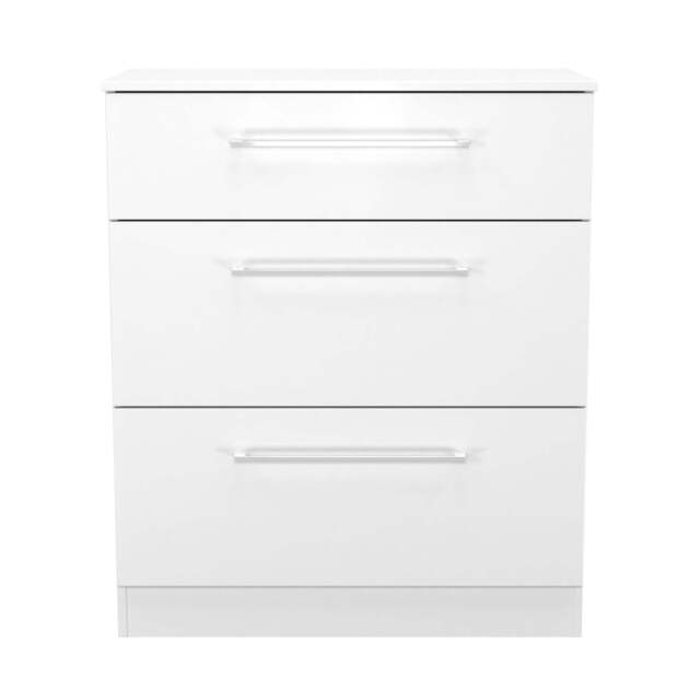 Worcester Chest of Drawers White 3 Drawers 39cm