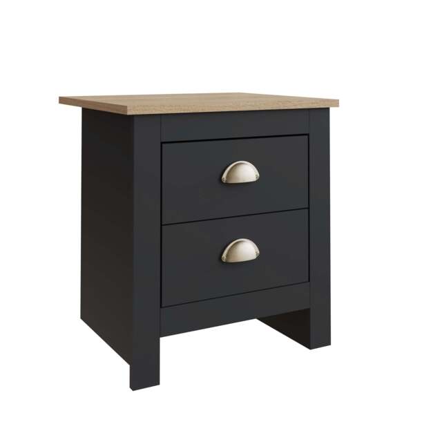 Lancaster 4 Piece Bedroom Furniture Set Black