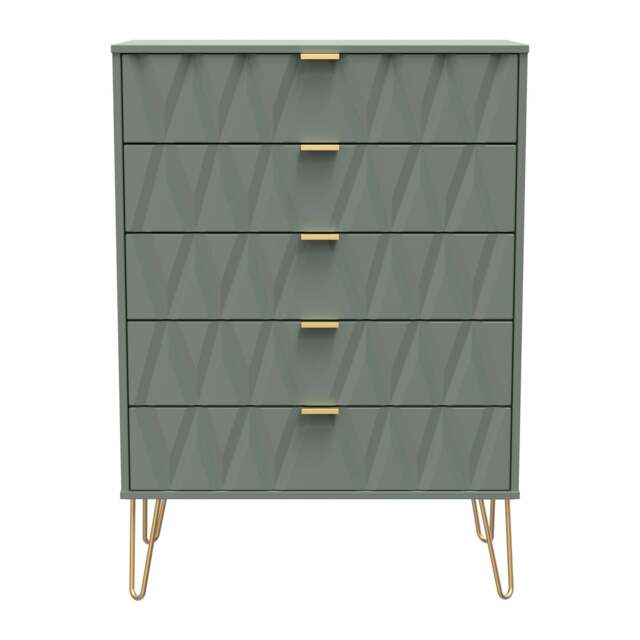 Diamond Tall Chest of Drawers Not Applicable 5 Drawers 109cm