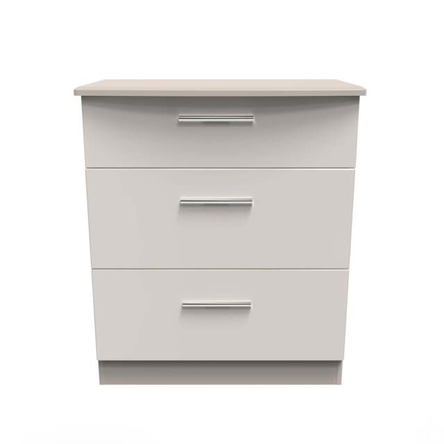 Knightsbridge Chest of Drawers Off-White 3 Drawers 42cm