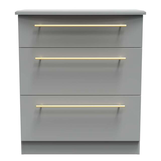 Haworth Chest of Drawers Grey 3 Drawers 42cm