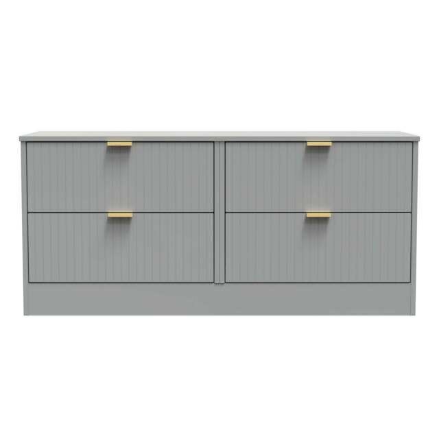 Nashville F Large Chest of Drawers Grey 4 Drawers 115cm
