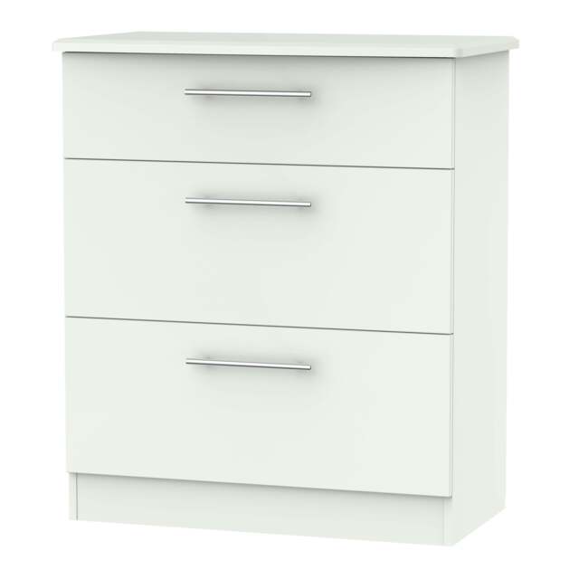 Sherwood Chest of Drawers White 3 Drawers 42cm