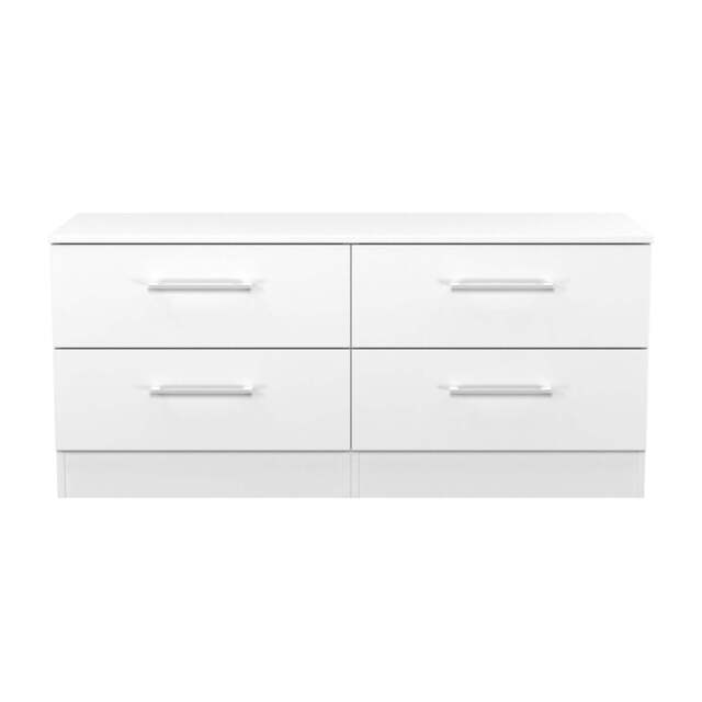 Worcester Large Chest of Drawers White 4 Drawers 110cm
