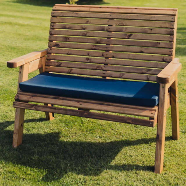 Amesbury Garden Cushion by Churnet Valley - 2 Seat Blue Cushion - N2C-S