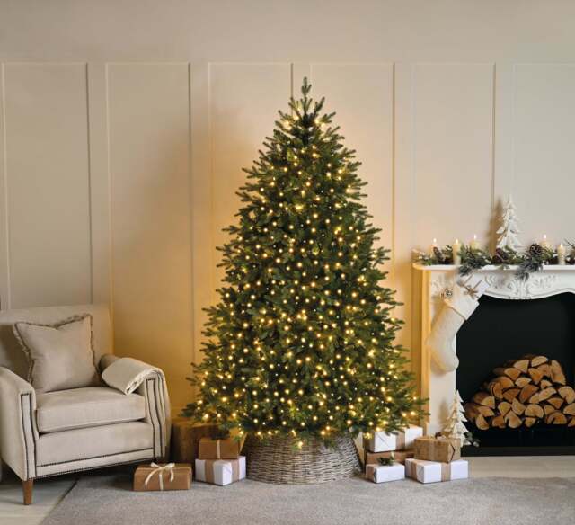 Christmas Tree Fairy Lights Multifunction Warm White Outdoor 2000 LED - 49.97m