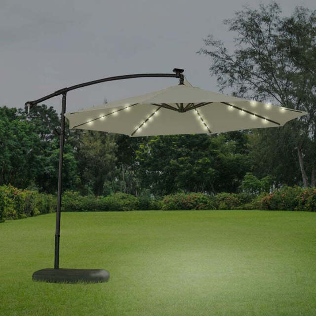Overhang Garden Parasol by Croft - 3M Cream