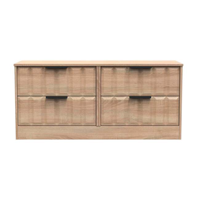 New York C Large Chest of Drawers Light Oak 4 Drawers 115cm