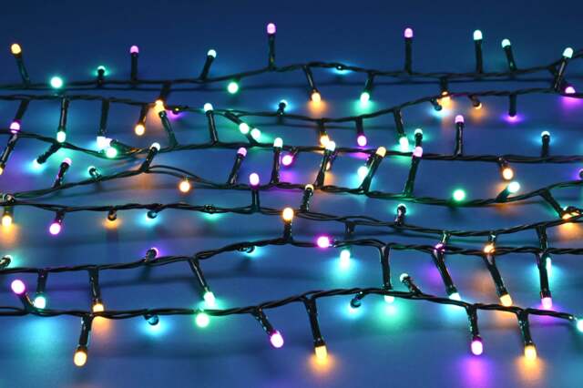 Christmas String Fairy Lights Multifunction Multicolour Outdoor 1500 LED - 37.47m Glow-Worm
