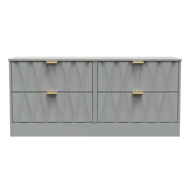 Las Vegas F Large Chest of Drawers Grey 4 Drawers 115cm