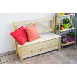 Balcony Storage Bench - 2 Seat Green Tint by EKJU