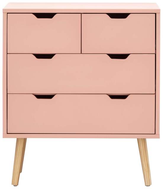 Nyborg Chest of Drawers Pink 4 Drawers