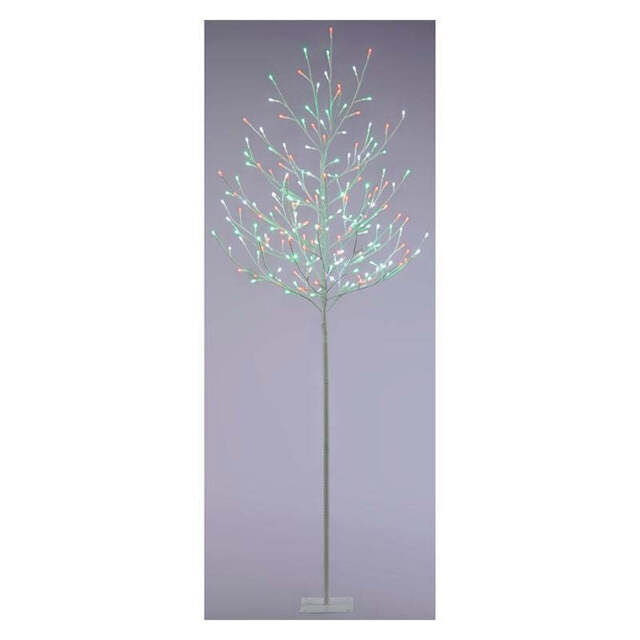 6 Foot Christmas Tree Light Feature Multicoloured Jolly Holly