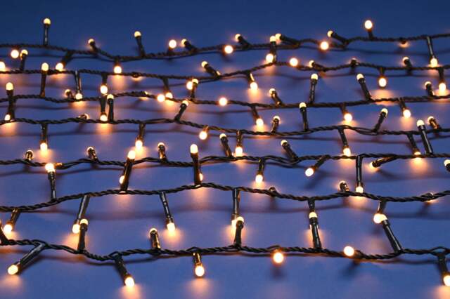 Christmas String Fairy Lights Multifunction Warm White Outdoor 2000 LED - 49.97m Glow-Worm