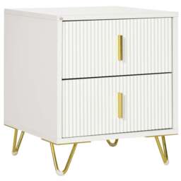 Bedside Table with 2 Drawers