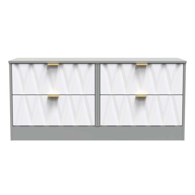 Las Vegas F Large Chest of Drawers Grey 4 Drawers 40cm
