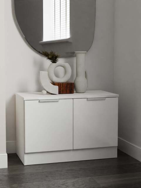 Plymouth TV Unit White 2 Doors 74cm