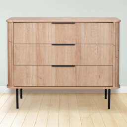 Oslo Chest of Drawers Natural 3 Drawers