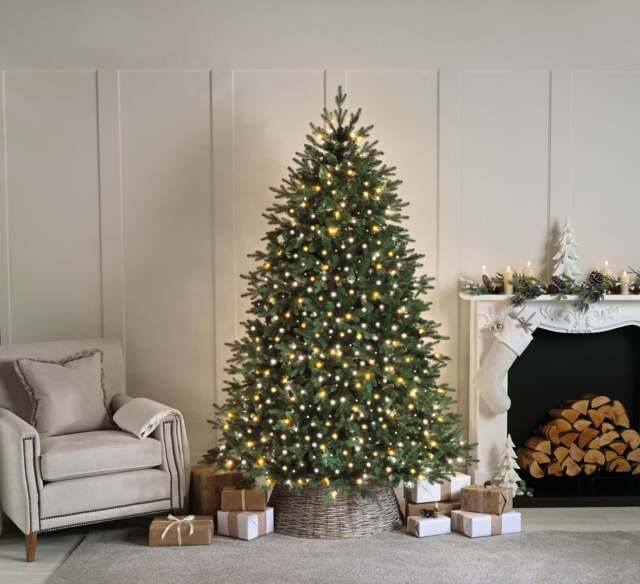 Christmas Tree Fairy Lights Multifunction White & Warm White Outdoor 2000 LED - 49.97m