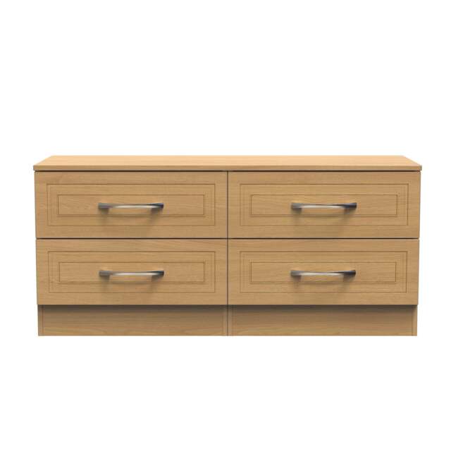 Dorset Large Chest of Drawers Oak 4 Drawers 110cm