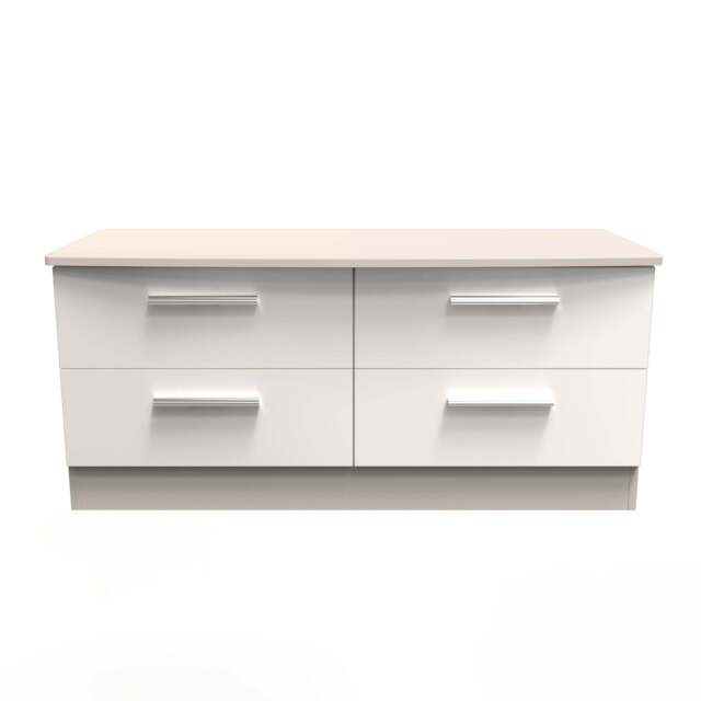 Knightsbridge Large Chest of Drawers Off-White 4 Drawers 112cm