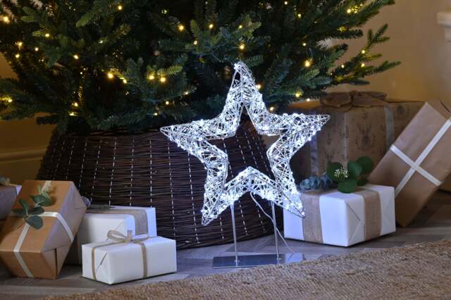 Christmas Decoration Star Light Animated White Outdoor 600 LED - 45cm