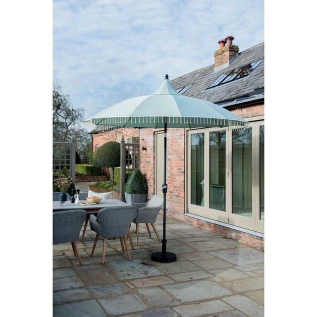 Carrousel Garden Parasol by Garden Must Haves - 2.7 x 2.7M Green