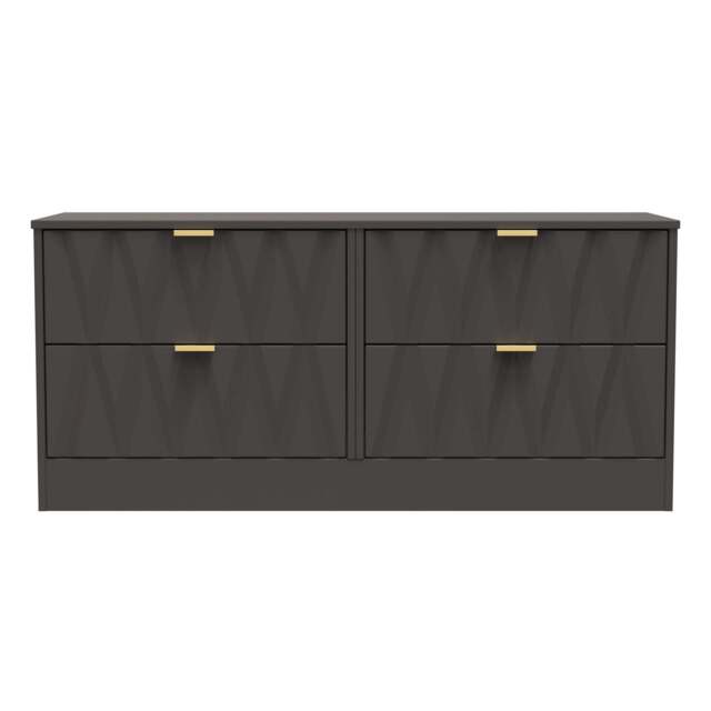 Las Vegas F Large Chest of Drawers Dark Grey 4 Drawers 115cm