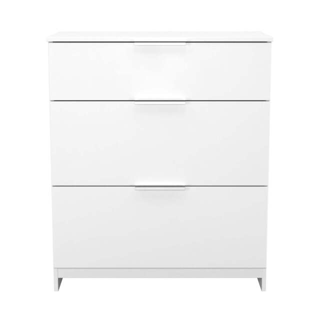 Plymouth Chest of Drawers White 3 Drawers 39cm
