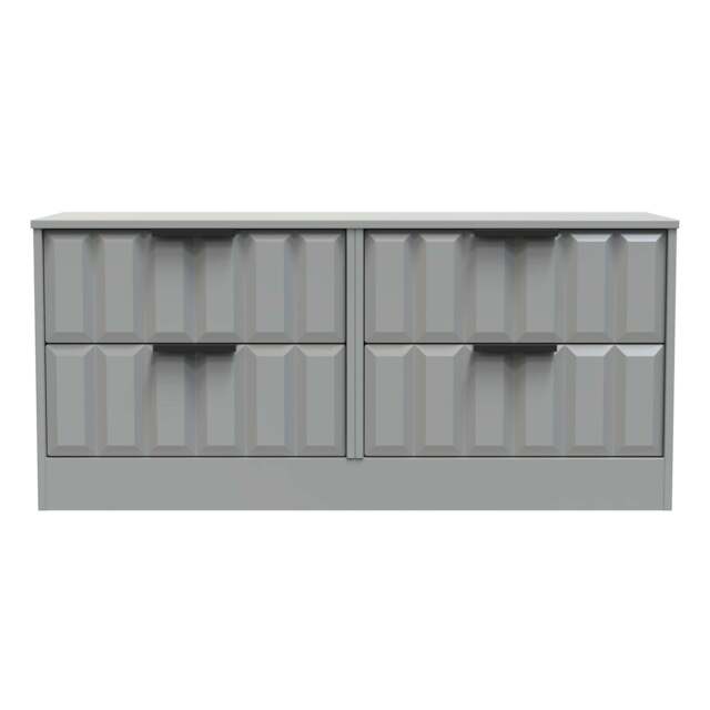 New York C Large Chest of Drawers Grey 4 Drawers 115cm