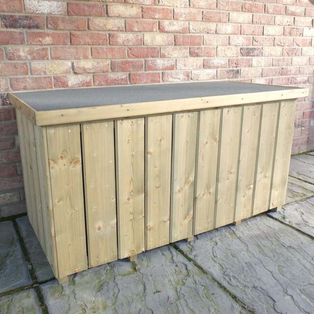 "Shire Log Box 4' 3"" x 2' Flat Log Store - Premium Pressure Treated Shiplap"